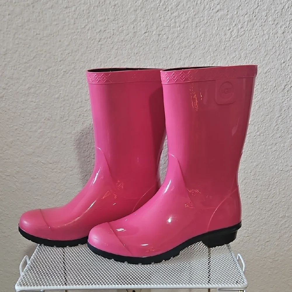 UGG Raana Pink Girl's Winter Rain Boots